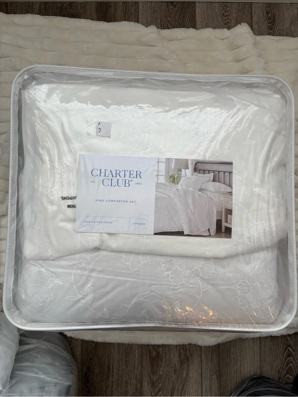 Charter Club - Colette Embroidery 3-pc Comforter Set - King
